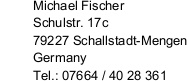 Impressum Fischer WebSoft